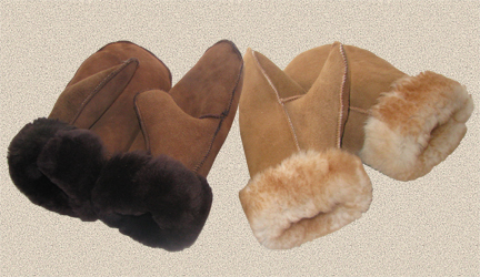 sheepskin mittens